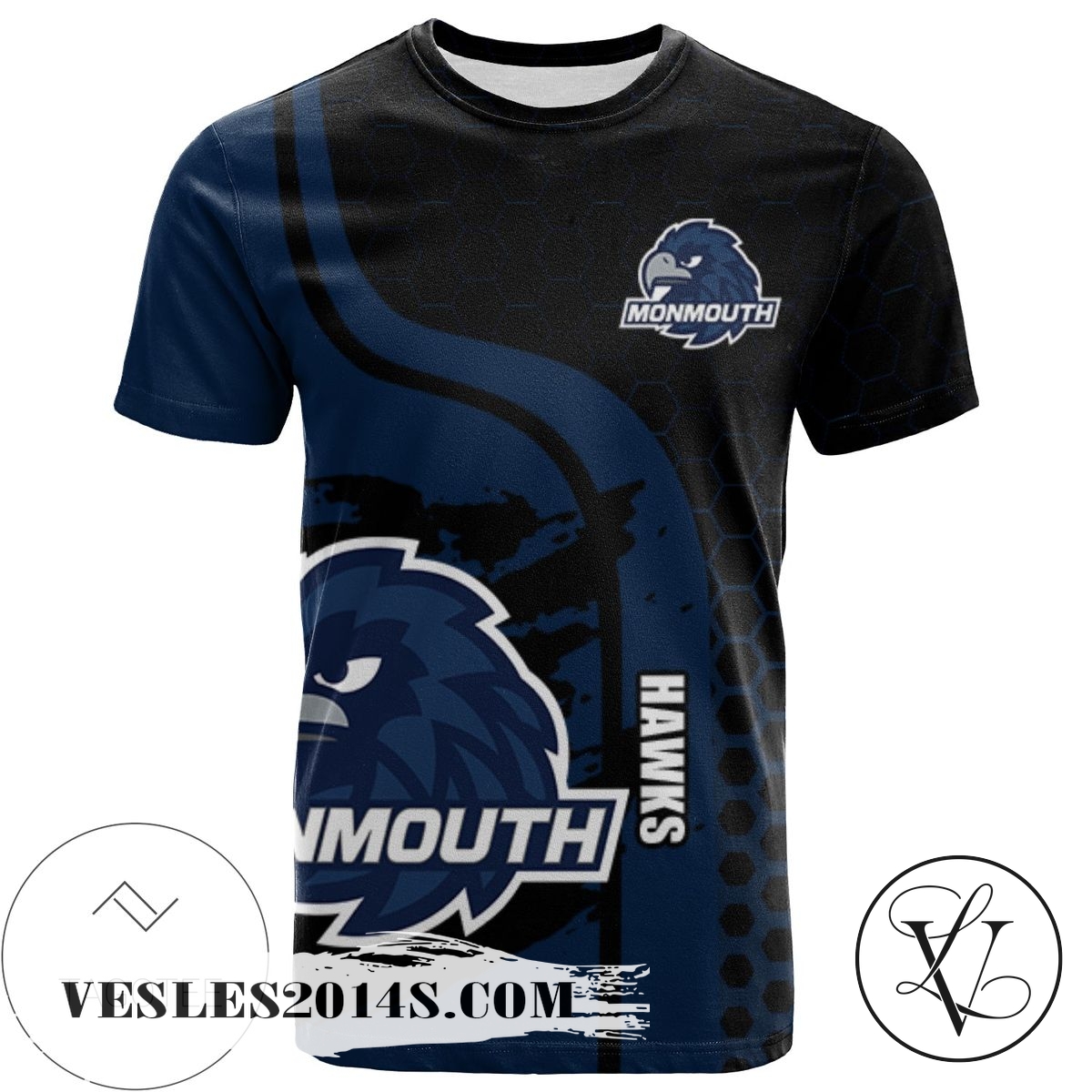 Monmouth Hawks All Over Print T-shirt My Team Sport Style – NCAA Monmouth Hawks All Over Print T-shirt My Team Sport Style – NCAA