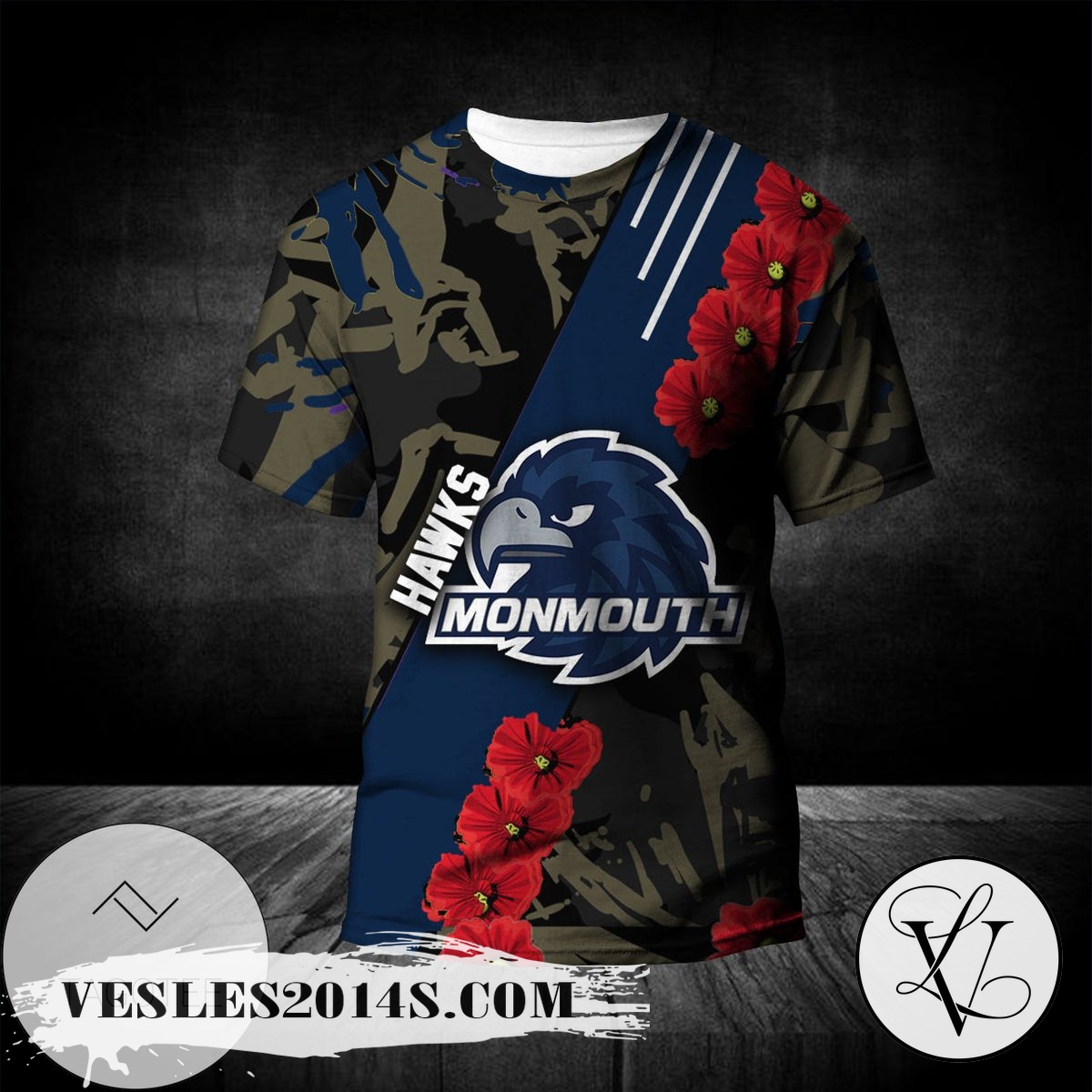 Monmouth-Hawks-All-Over-Print-T-shirt-Sport-Style-Keep-Go-On-–-NCAA-1