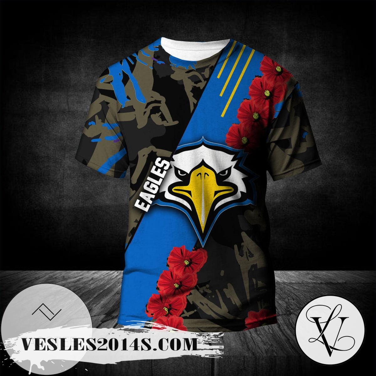 Morehead State Eagles All Over Print T-shirt Sport Style Keep Go on – NCAA Morehead State Eagles All Over Print T-shirt Sport Style Keep Go on – NCAA