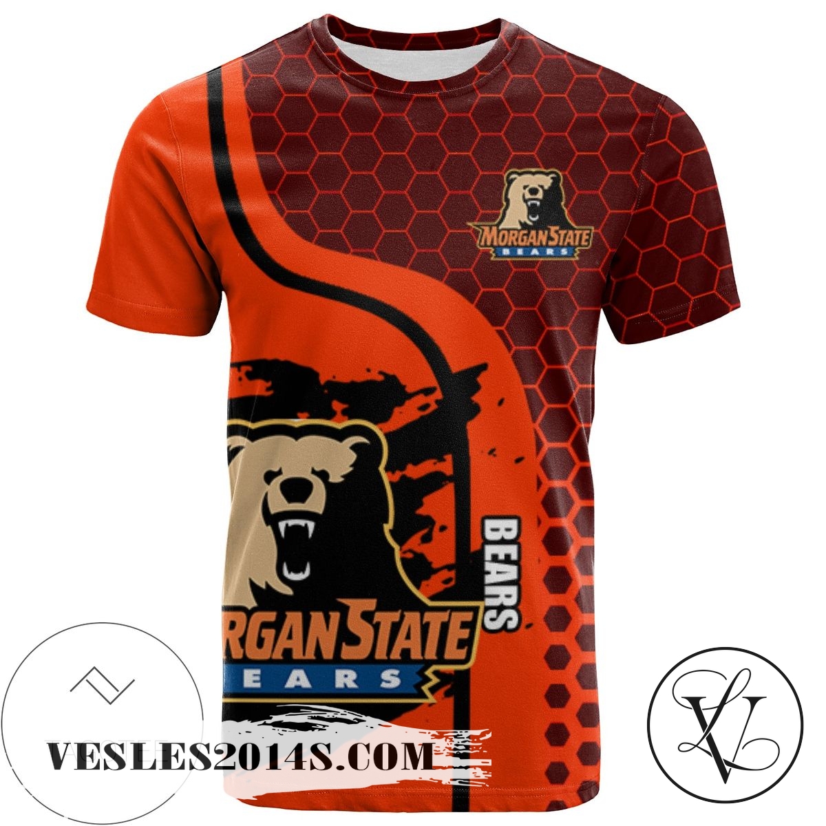 Morgan State Bears All Over Print T-shirt My Team Sport Style – NCAA Morgan State Bears All Over Print T-shirt My Team Sport Style – NCAA