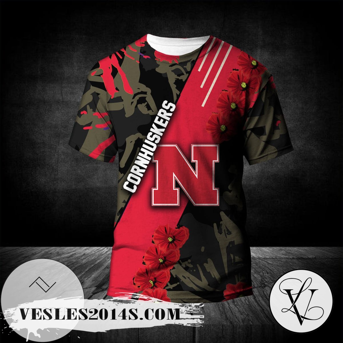 Nebraska-Cornhuskers-All-Over-Print-T-shirt-Sport-Style-Keep-Go-on-–-NCAA-1