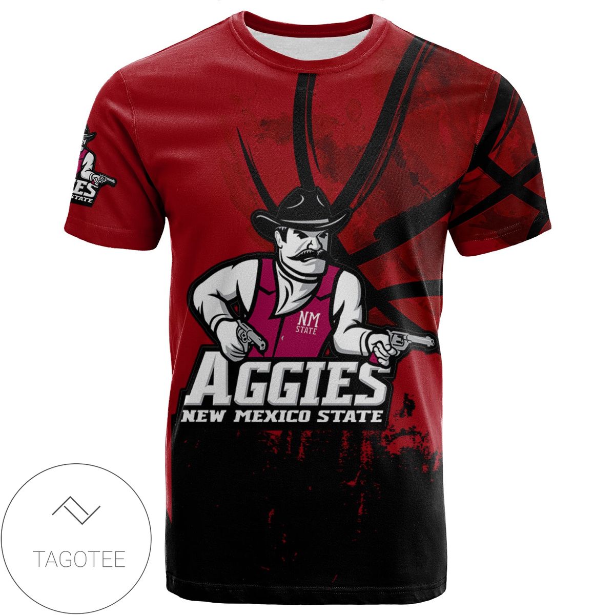 New Mexico State Aggies All Over Print T-shirt Men’s Basketball Net Grunge Pattern – NCAA New Mexico State Aggies All Over Print T-shirt Men’s Basketball Net Grunge Pattern – NCAA