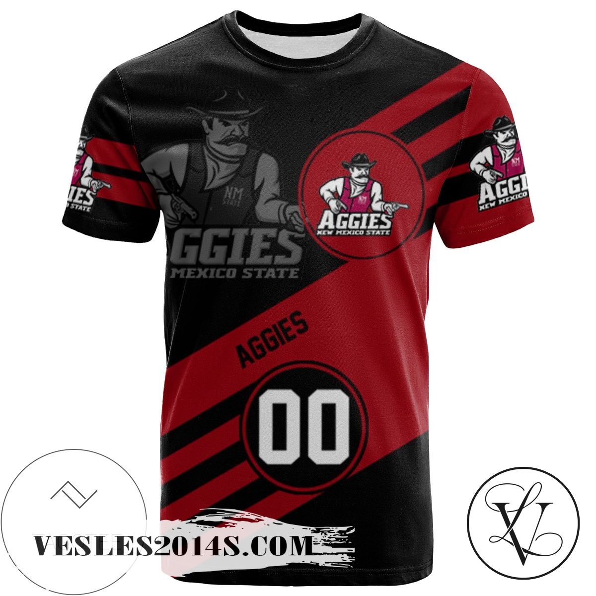 New Mexico State Aggies All Over Print T-shirt Sport Style Logo – NCAA New Mexico State Aggies All Over Print T-shirt Sport Style Logo – NCAA