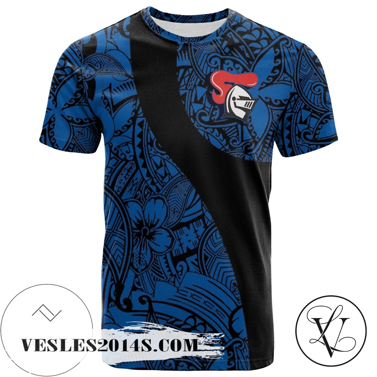 Newcastle Knights All Over Print T-shirt Polynesian – NRL Newcastle Knights All Over Print T-shirt Polynesian – NRL