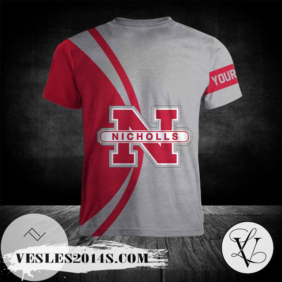 Nicholls-Colonels-All-Over-Print-T-shirt-2022-National-Champions-Legendary-–-NCAA-1