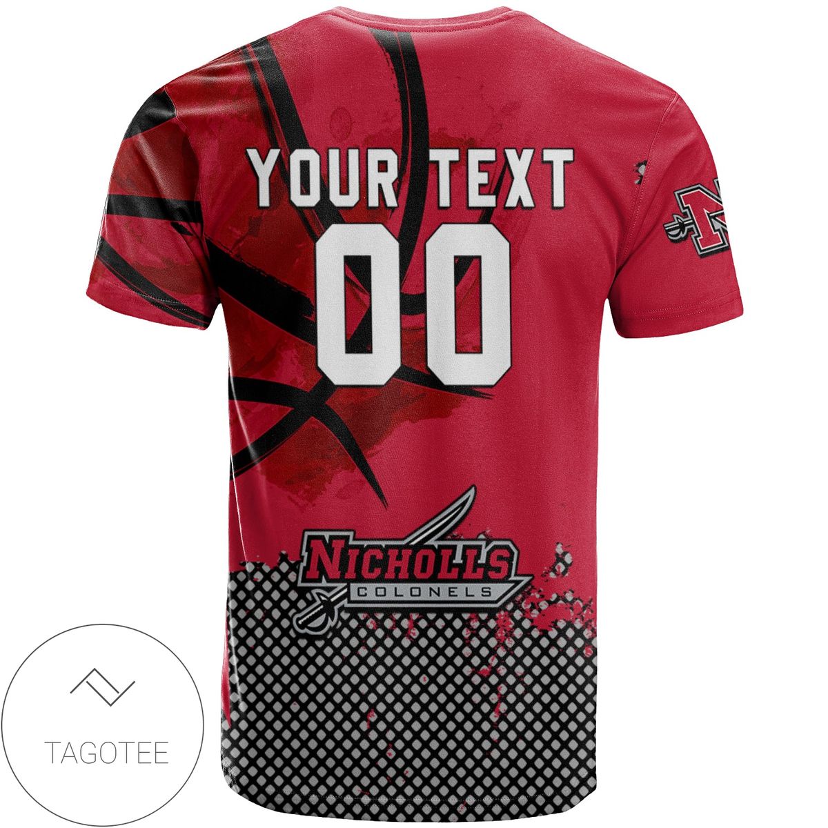 Nicholls-State-Colonels-All-Over-Print-T-shirt-Mens-Basketball-Net-Grunge-Pattern-–-NCAA-1