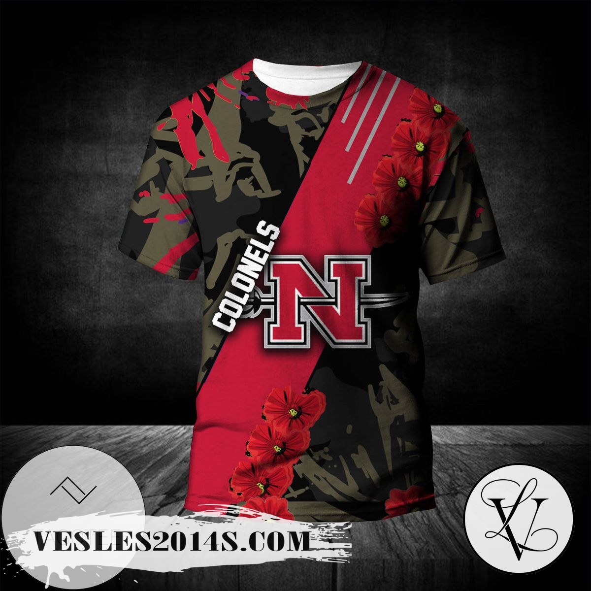 Nicholls-State-Colonels-All-Over-Print-T-shirt-Sport-Style-Keep-Go-On-–-NCAA-1