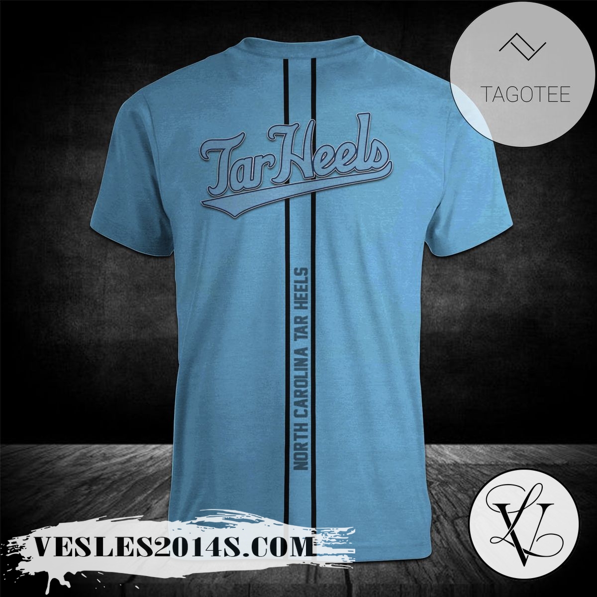North-Carolina-Tar-Heels-Personalized-Custom-Text-All-Over-Print-T-shirt-–-NCAA-1