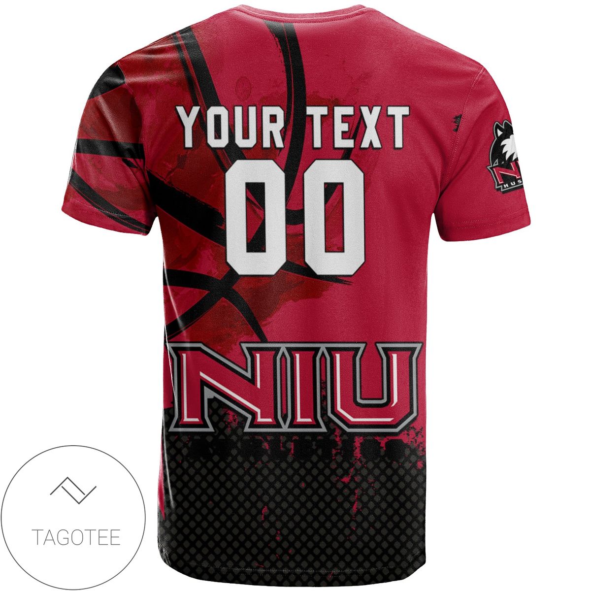 Northern-Illinois-Huskies-All-Over-Print-T-shirt-Mens-Basketball-Net-Grunge-Pattern-–-NCAA-1