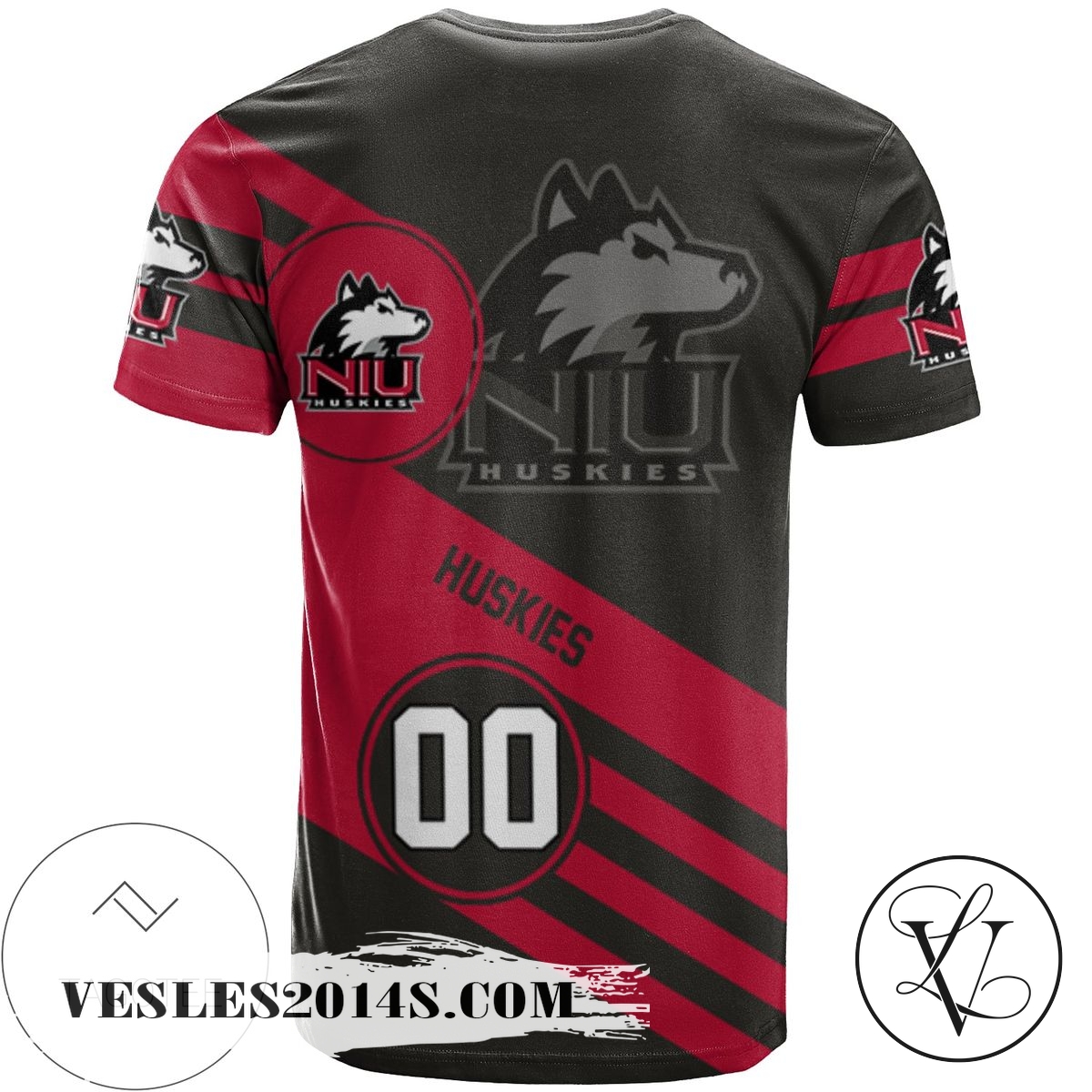 Northern-Illinois-Huskies-All-Over-Print-T-shirt-Sport-Style-Logo-–-NCAA-1