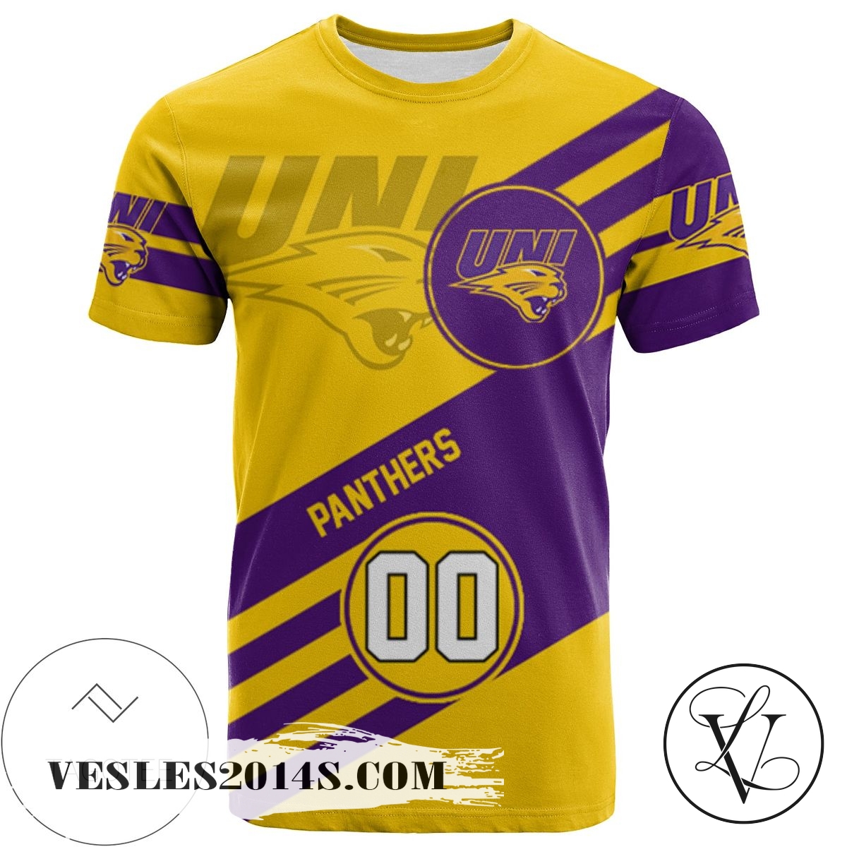 Northern Iowa Panthers All Over Print T-shirt Sport Style Logo – NCAA Northern Iowa Panthers All Over Print T-shirt Sport Style Logo – NCAA