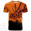 Oklahoma State Cowboys All Over Print T-shirt Men’s Basketball Net Grunge Pattern – NCAA