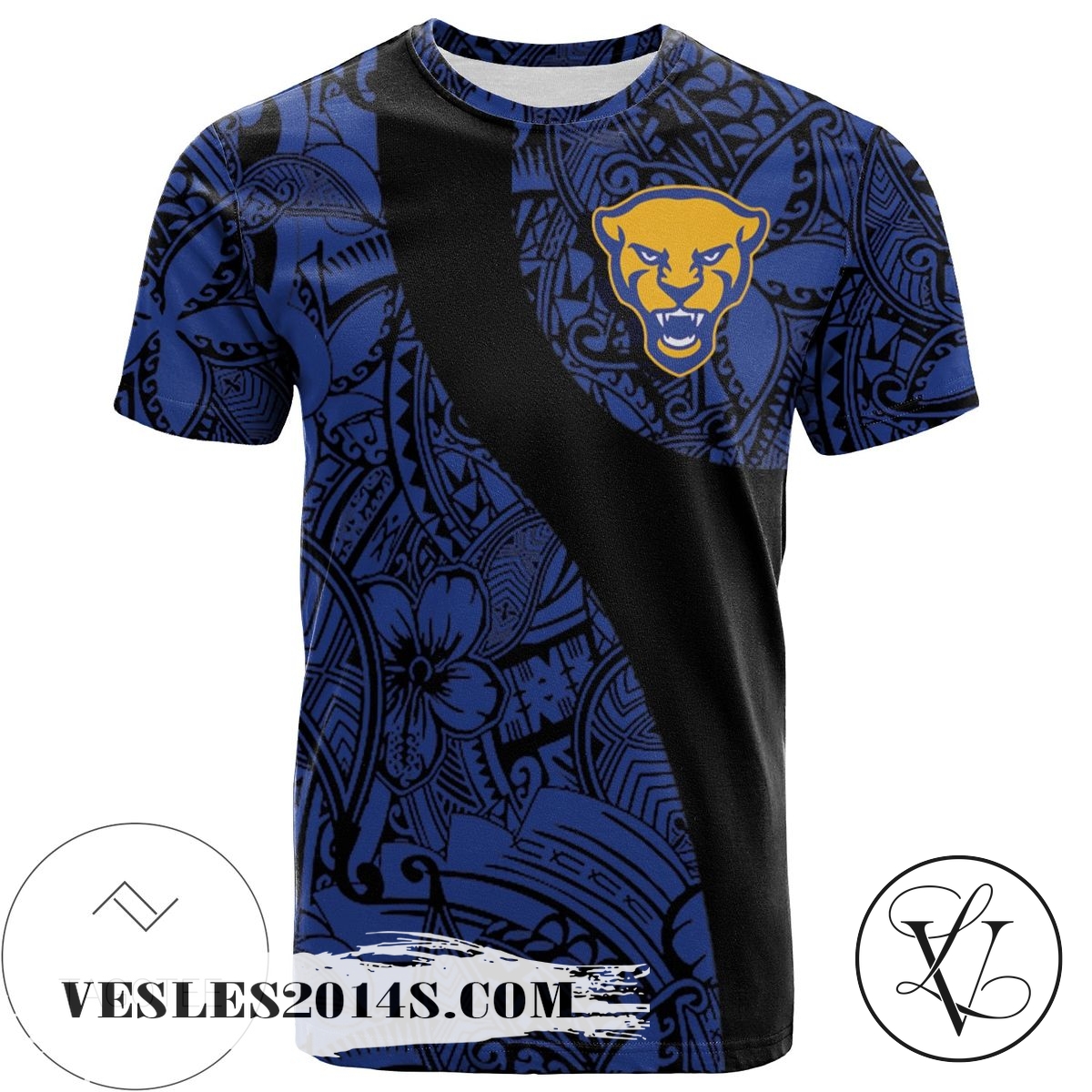 Pittsburgh Panthers All Over Print T-shirt Polynesian – NCAA Pittsburgh Panthers All Over Print T-shirt Polynesian – NCAA