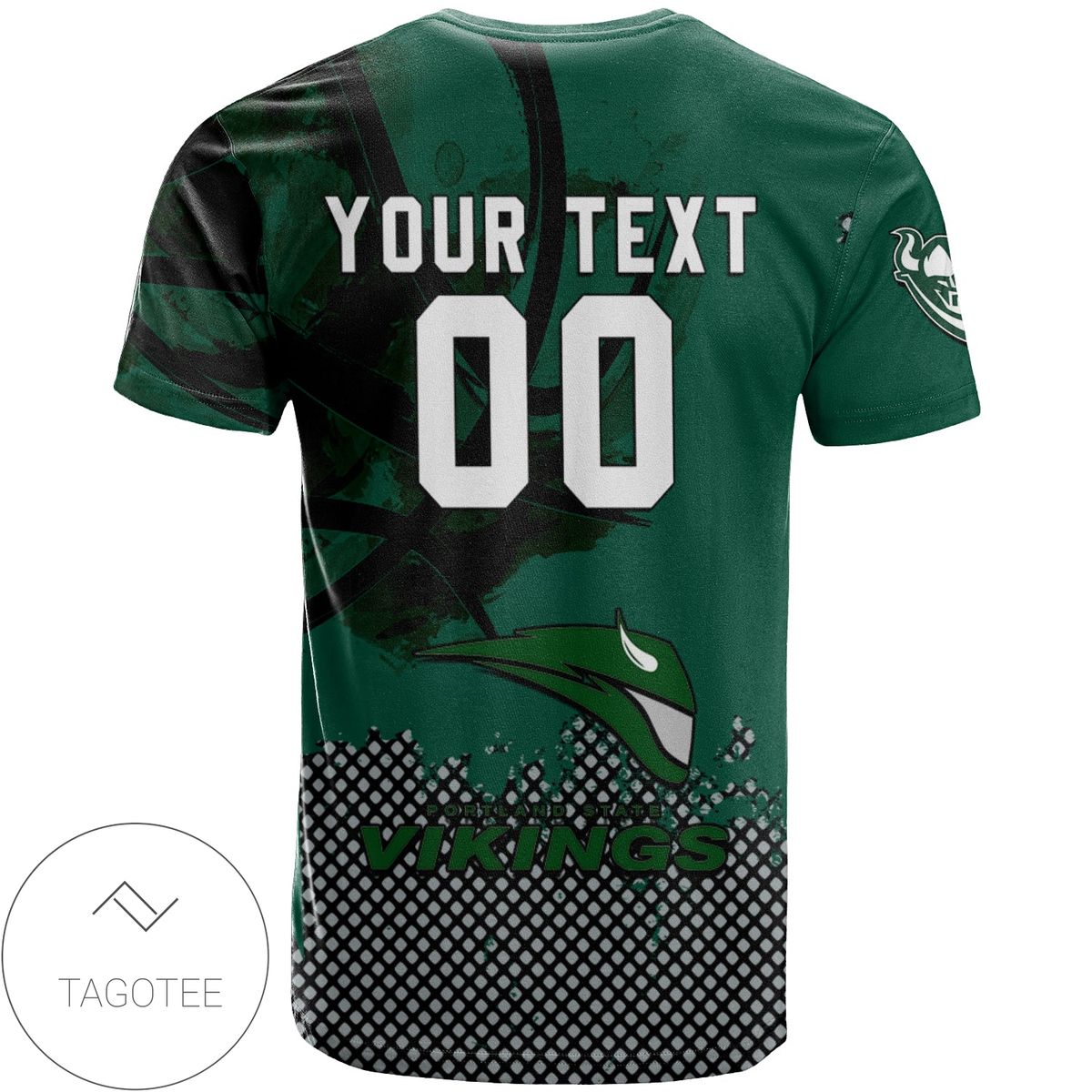 Portland-State-Vikings-All-Over-Print-T-shirt-Mens-Basketball-Net-Grunge-Pattern-–-NCAA-1