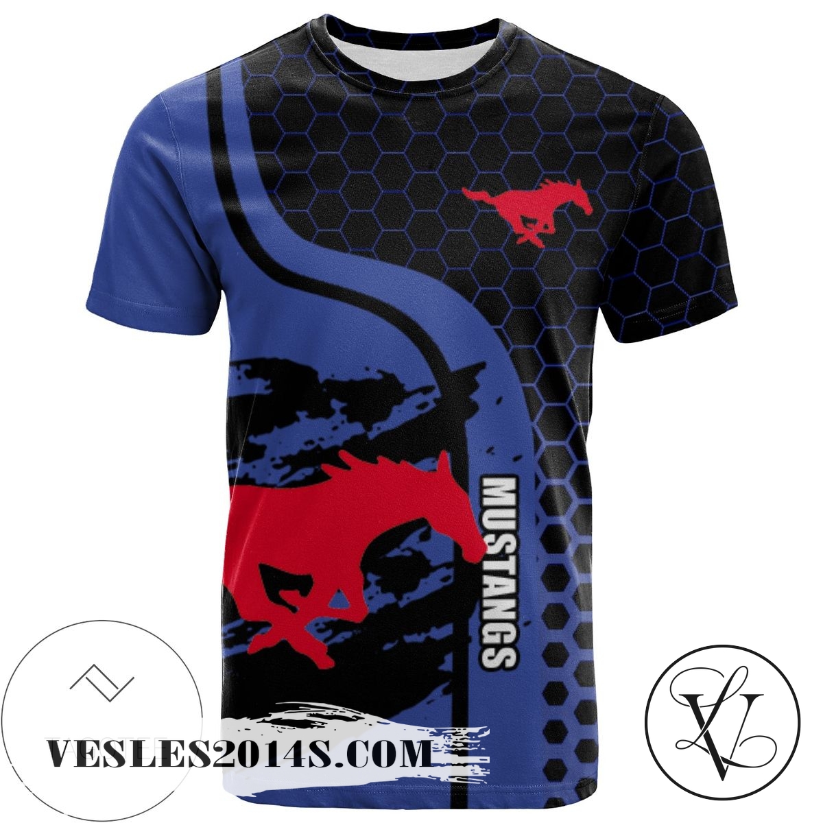 SMU Mustangs All Over Print T-shirt My Team Sport Style – NCAA SMU Mustangs All Over Print T-shirt My Team Sport Style – NCAA