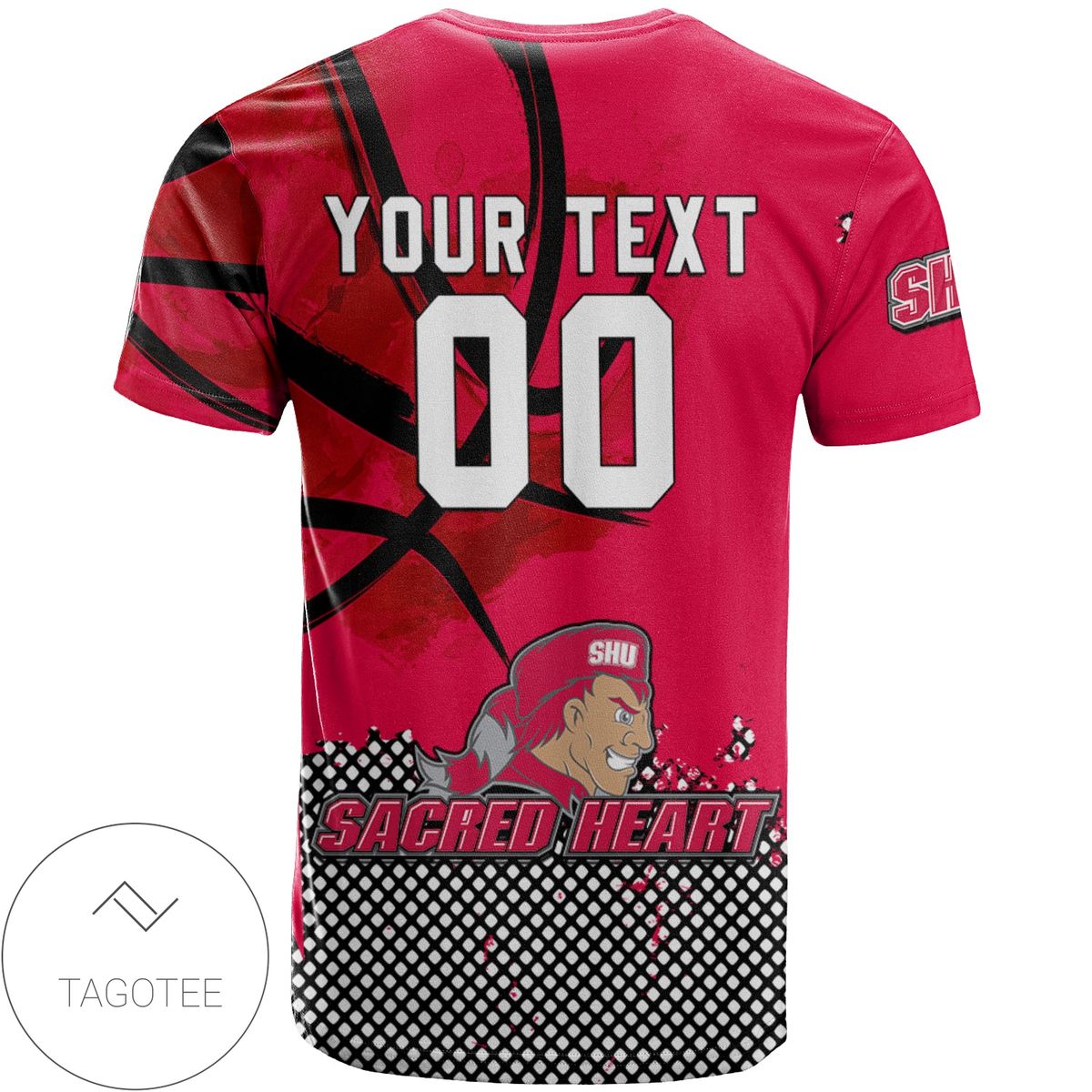 Sacred-Heart-Pioneers-All-Over-Print-T-shirt-Mens-Basketball-Net-Grunge-Pattern-–-NCAA-1