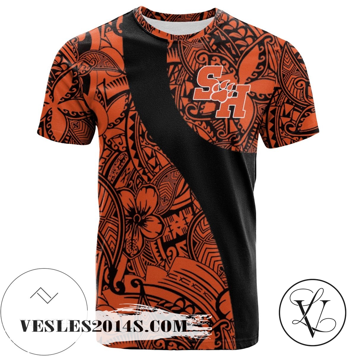 Sam Houston State Bearkats All Over Print T-shirt Polynesian – NCAA Sam Houston State Bearkats All Over Print T-shirt Polynesian – NCAA