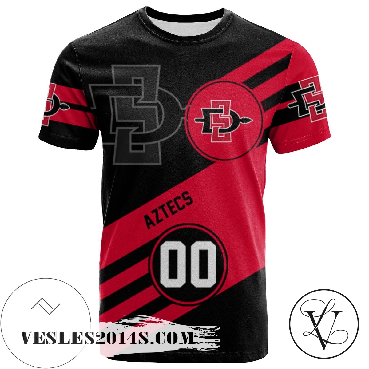 San Diego State Aztecs All Over Print T-shirt Sport Style Logo – NCAA San Diego State Aztecs All Over Print T-shirt Sport Style Logo – NCAA