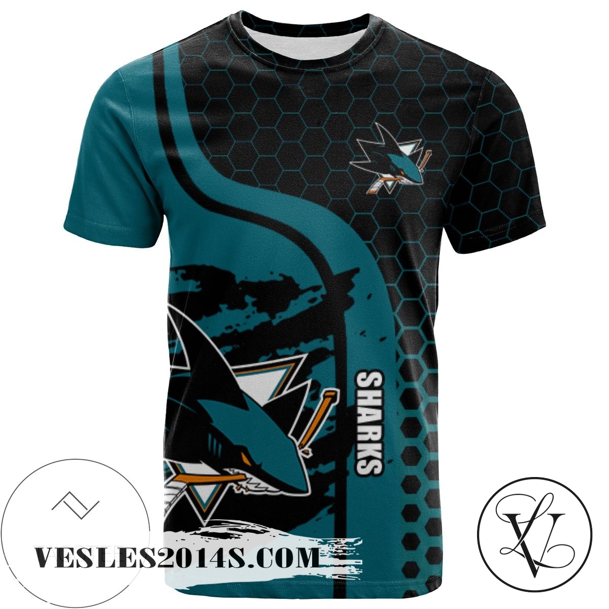 San Jose Sharks All Over Print T-shirt My Team Sport Style – NHL San Jose Sharks All Over Print T-shirt My Team Sport Style – NHL