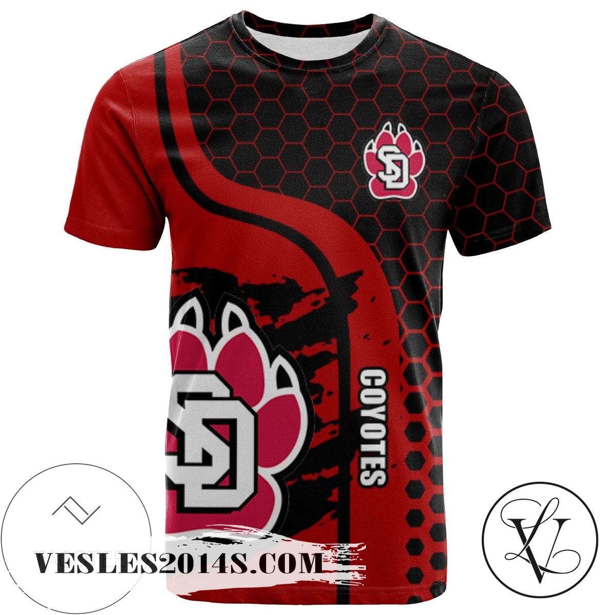 South Dakota Coyotes All Over Print T-shirt My Team Sport Style – NCAA South Dakota Coyotes All Over Print T-shirt My Team Sport Style – NCAA
