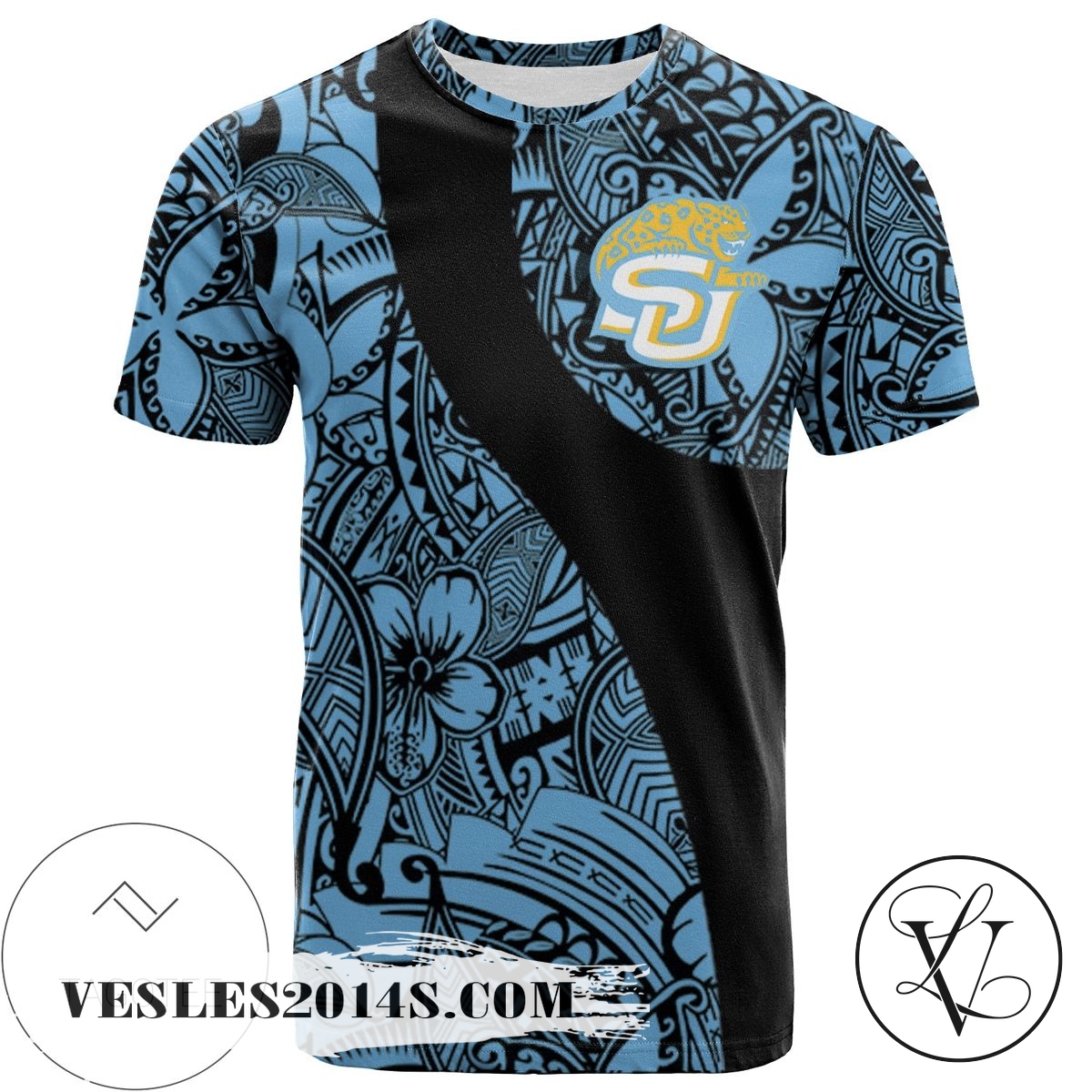 Southern Jaguars All Over Print T-shirt Polynesian – NCAA Southern Jaguars All Over Print T-shirt Polynesian – NCAA