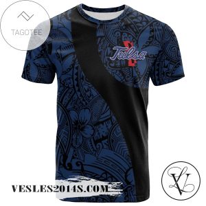 Tulsa Golden Hurricane All Over Print T-shirt Polynesian   – NCAA