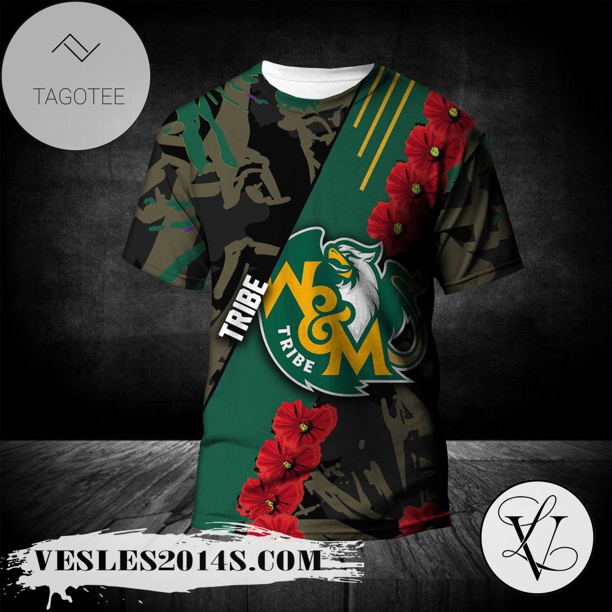 William and Mary Tribe All Over Print T-shirt Sport Style Keep Go On – NCAA William and Mary Tribe All Over Print T-shirt Sport Style Keep Go On – NCAA