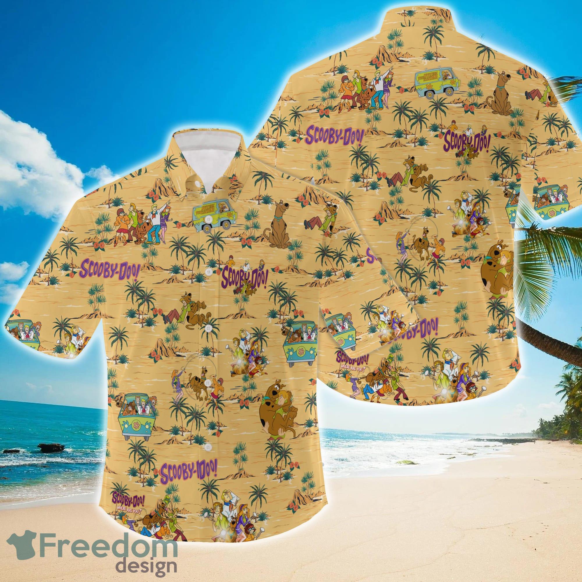 3D Scooby-Doo Tropical Hawaiian Shirt 3D Scooby-Doo Tropical Hawaiian Shirt