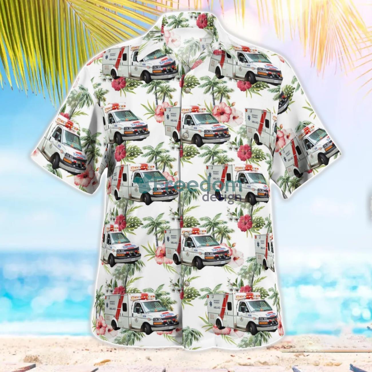 Ambulance Paramedics of BC Hawaiian Shirt Beach Summer Shirt