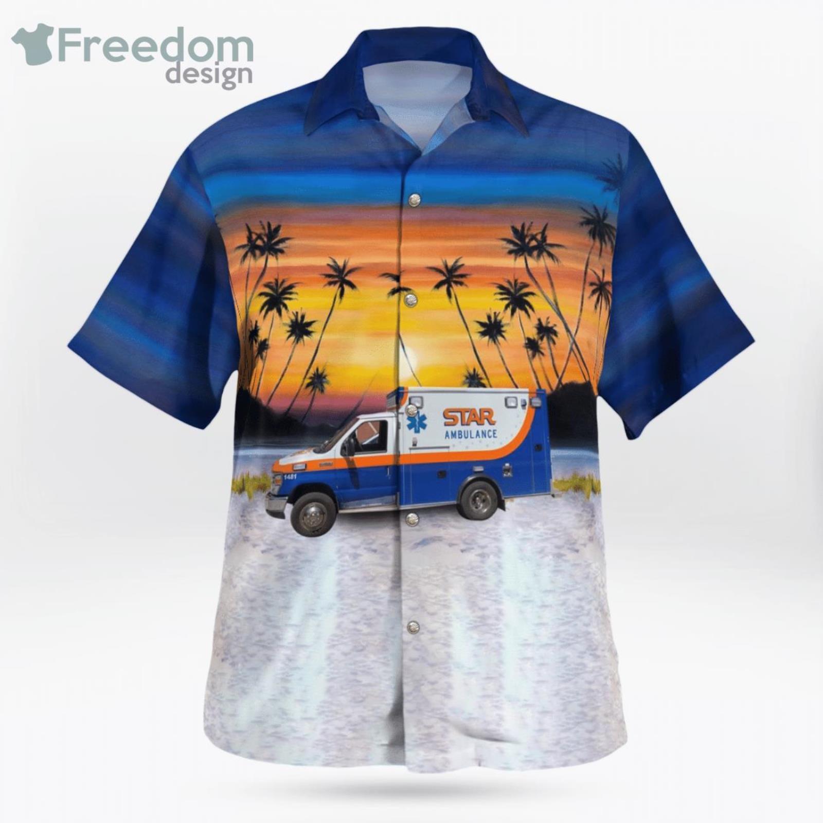 Ambulance Service Crawfordsville Indiana Ambulance Hawaiian Shirt