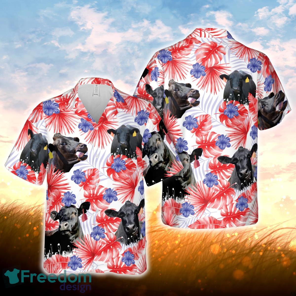 American Colors Black Angus All Printed 3D Hawaiian Shirt For Men Women American Colors Black Angus All Printed 3D Hawaiian Shirt For Men Women