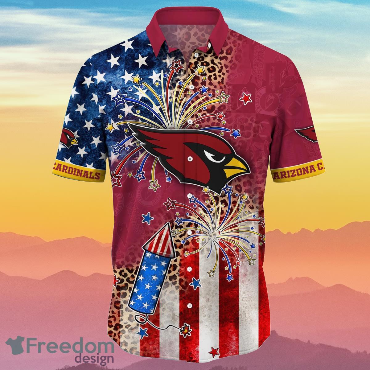 Arizona Cardinals NFL Hawaiian Shirt Independence Day Best Gift For Special Day