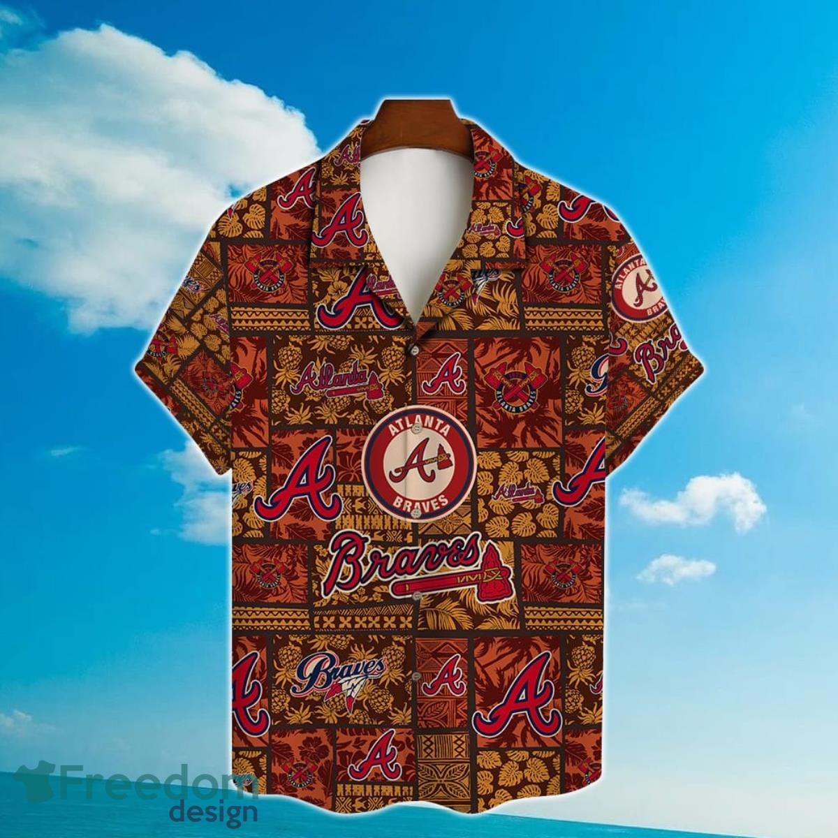 Atlanta Braves Major League Baseball Hawaiian Shirt with 3D Printed Design