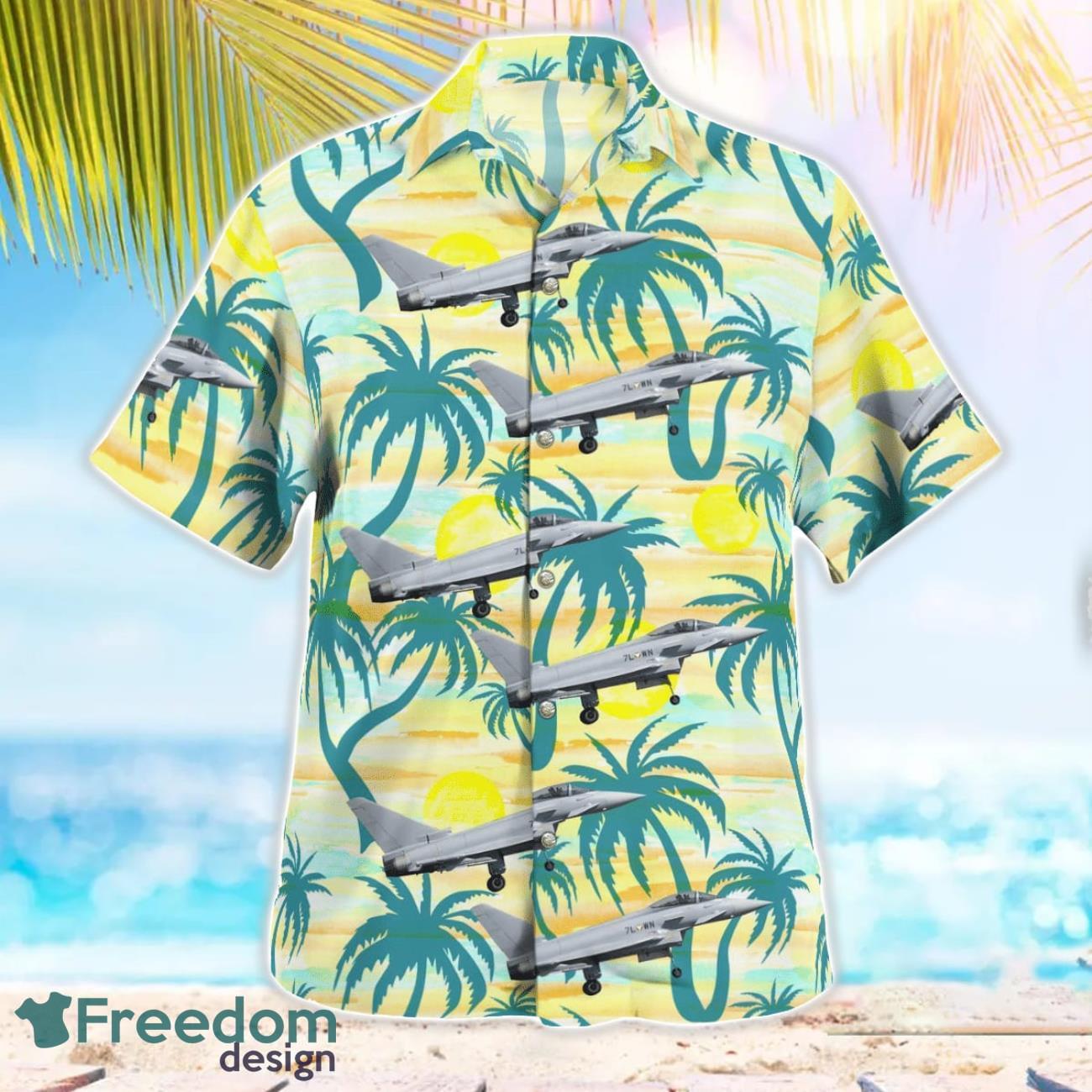 Austrian Air Force Eurofighter Typhoon EF2000 Aloha Hawaiian Shirt