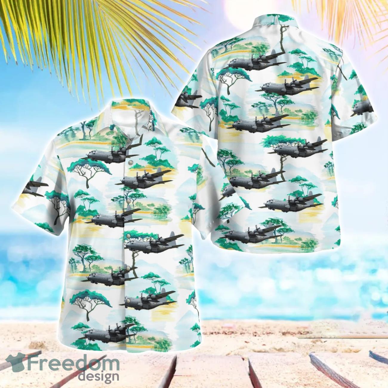 Austrian Air Force Lockheed C-130K Hercules Aloha Hawaiian Shirt Austrian Air Force Lockheed C-130K Hercules Aloha Hawaiian Shirt