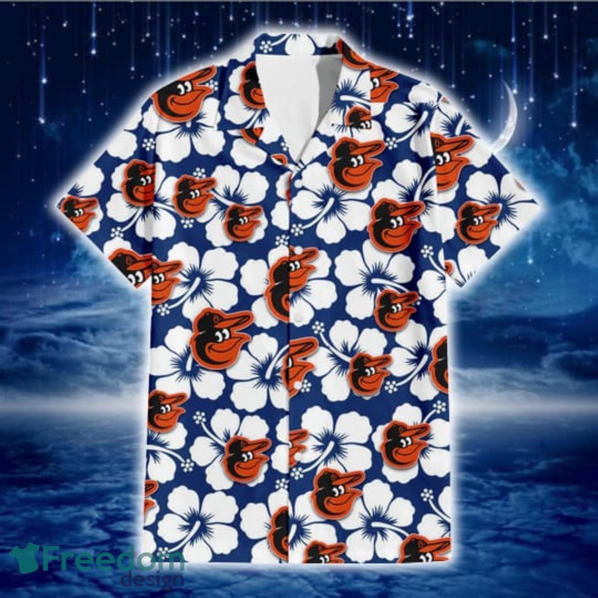 Baltimore-Orioles-Modern-White-Hibiscus-Navy-Background-3D-Hawaiian-Shirt-Gift-For-Fans-1