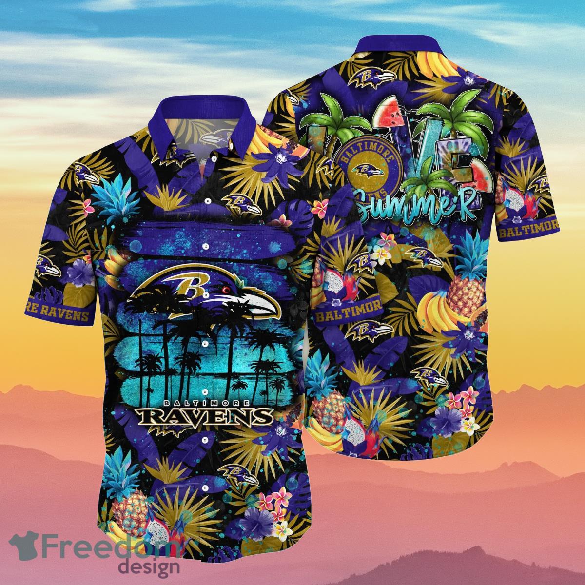 Baltimore Ravens NFL Flower Hawaiian Shirt Summer Football Gift For True Fans Baltimore Ravens NFL Flower Hawaiian Shirt Summer Football Gift For True Fans