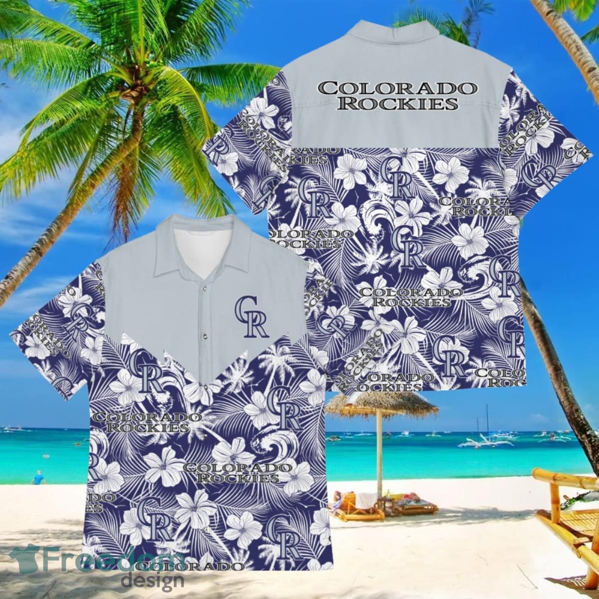 Baseball American Hawaii Shirt Tropical Beach Tree Colorado Rockies Baseball American Hawaii Shirt Tropical Beach Tree Colorado Rockies