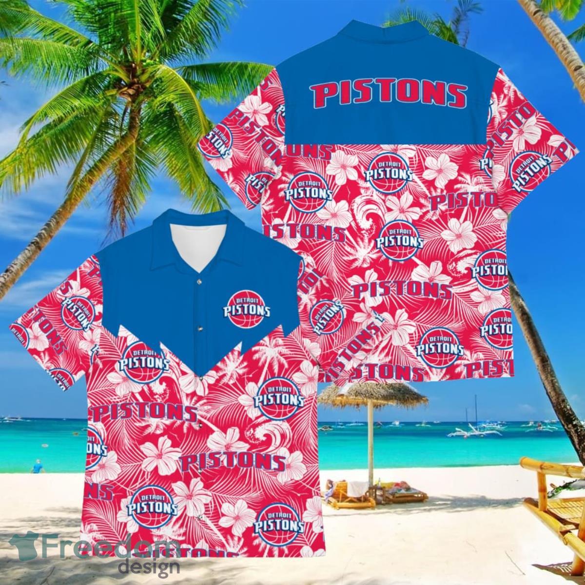 Basketball American Hawaii Shirt Tropical Beach Tree Detroit Pistons Basketball American Hawaii Shirt Tropical Beach Tree Detroit Pistons
