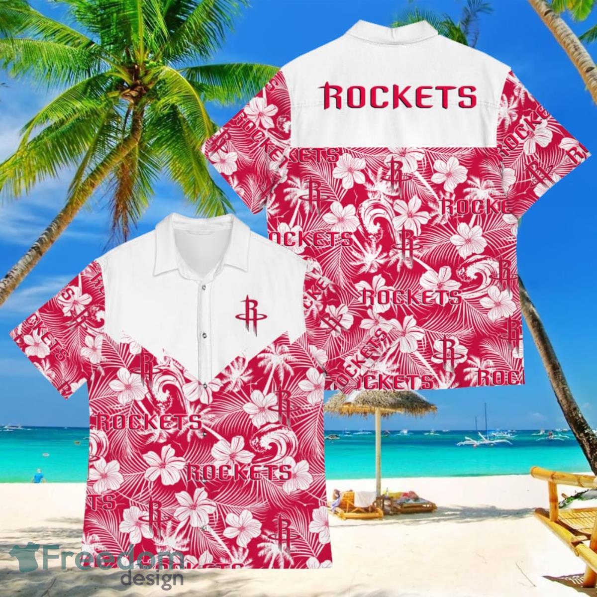 Basketball American Hawaii Shirt Tropical Beach Tree Houston Rockets Basketball American Hawaii Shirt Tropical Beach Tree Houston Rockets