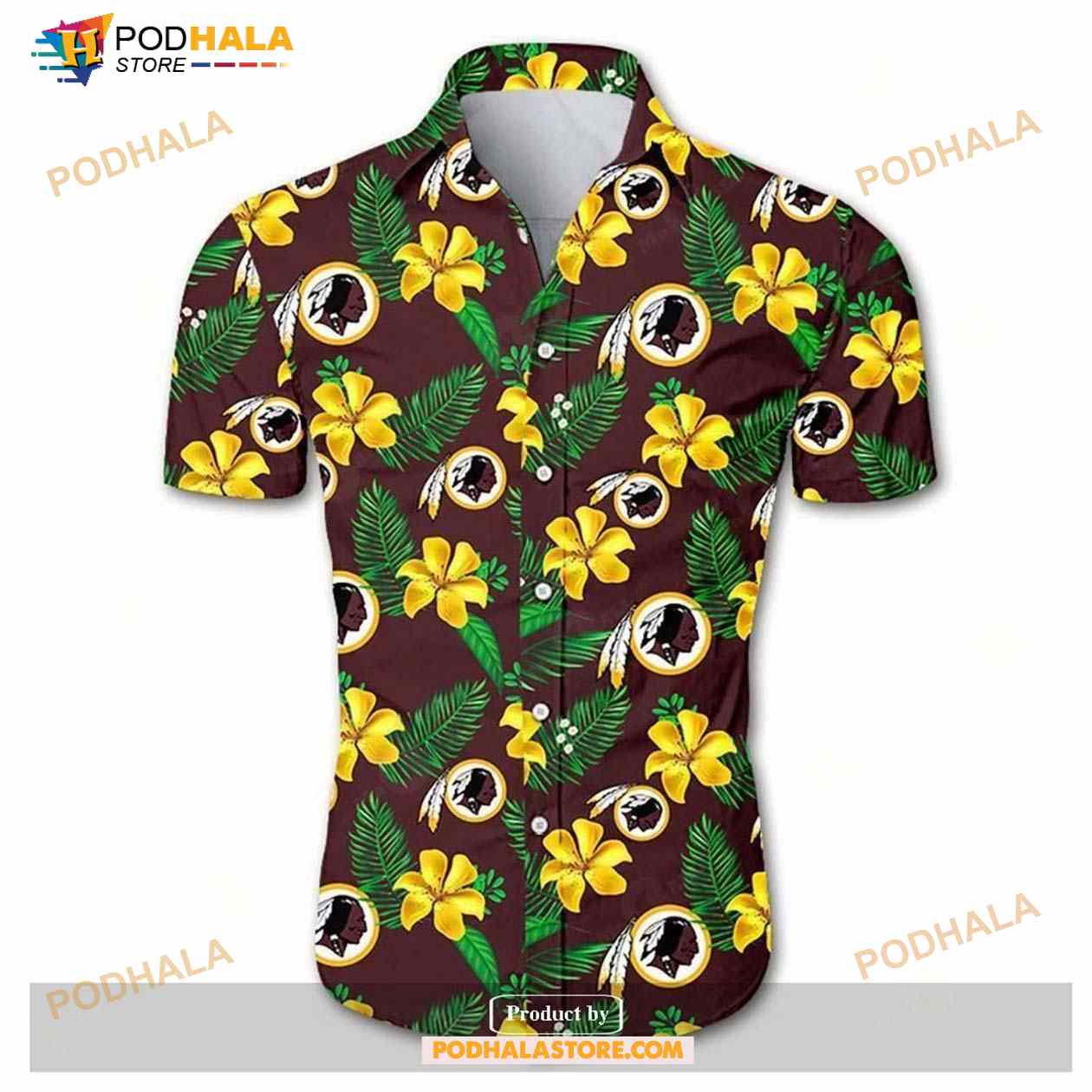 Beach-Shirt-NFL-Washington-Redskins-Tropical-Flower-Hawaiian-Shirt-White.jpg