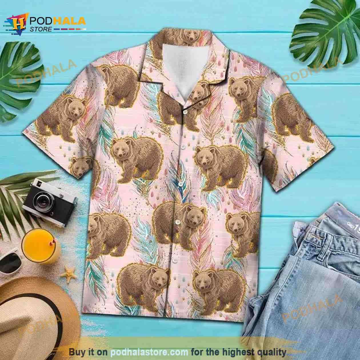 Bear-Boho-Feather-Hawaiian-Shirt-New-Hawaiian-Holiday-Outfits.jpg