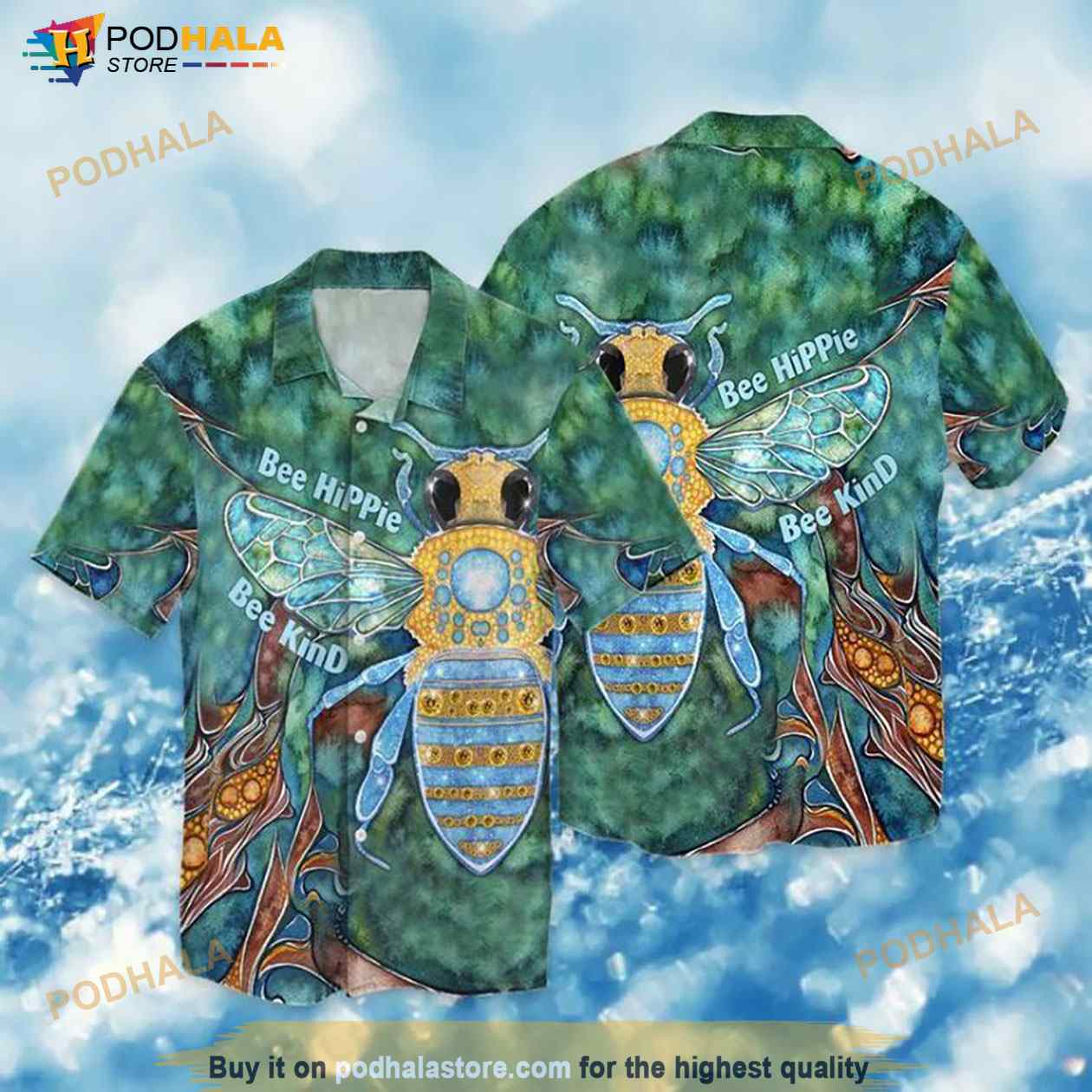 Bee-Hippie-Bee-Kind-Hawaiian-Shirt.jpg