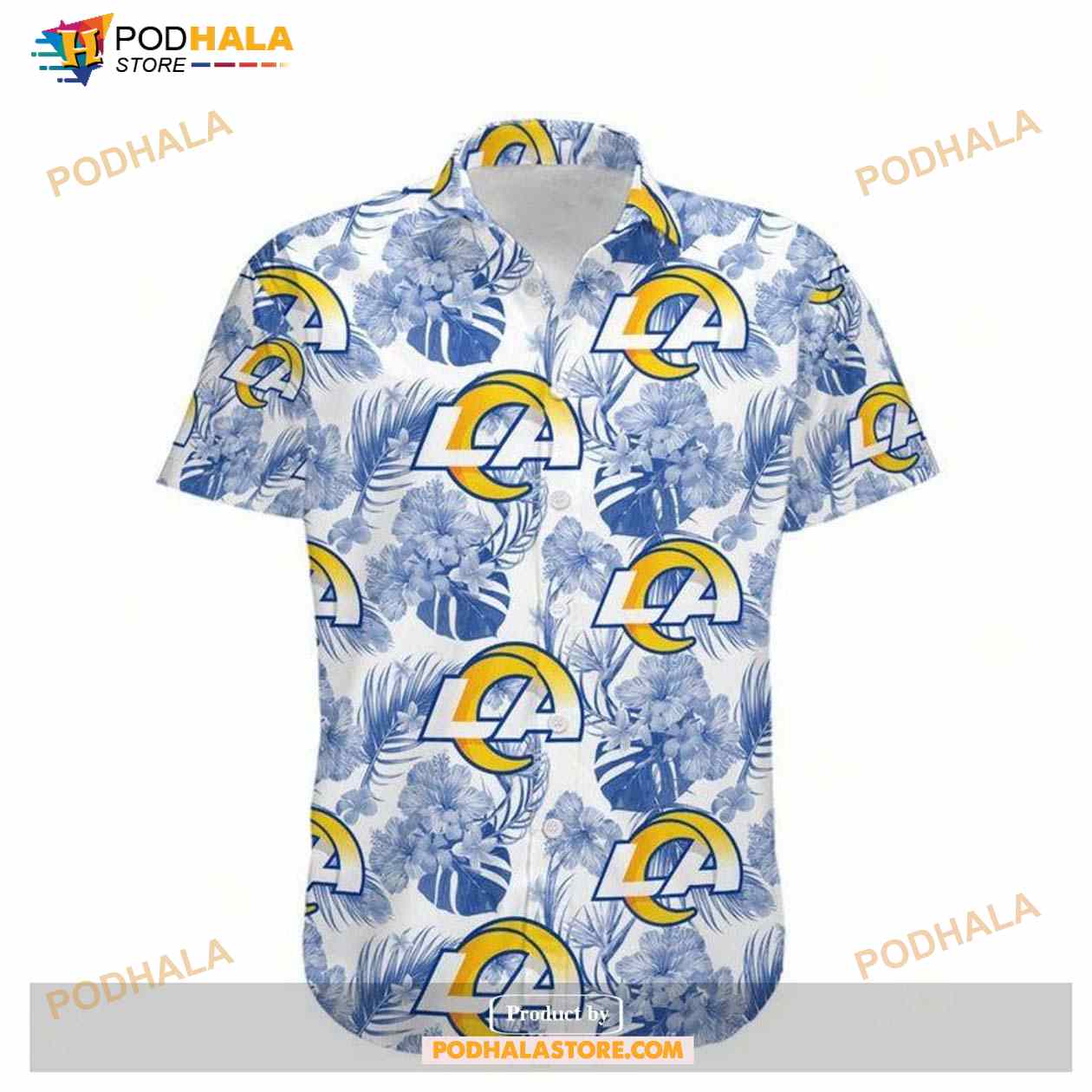 Best-Los-Angeles-Rams-Hawaiian-Shirt-Gift-For-Fans-Hawaiian-Button-Up-Shirt.jpg