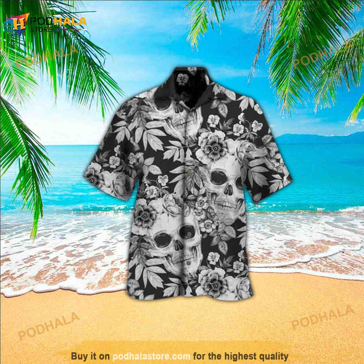 Black-And-White-Floral-Skull-Hawaiian-Shirt.jpg