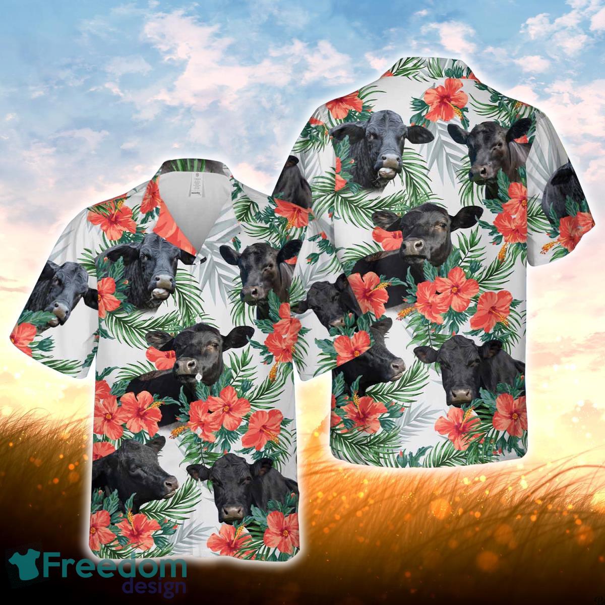 Black angus Hawaiian Flowers Hawaiian Shirt For Men Women Black angus Hawaiian Flowers Hawaiian Shirt For Men Women