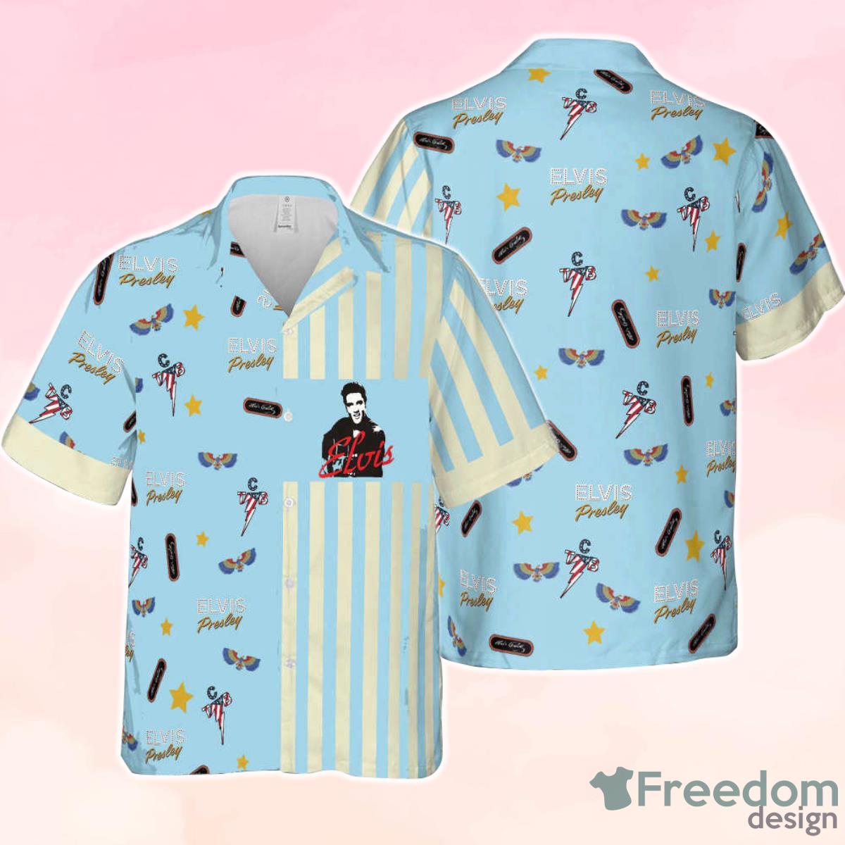 Blue Art The King Elvis Presley Trending Hawaiian Shirt Perfect Gift Blue Art The King Elvis Presley Trending Hawaiian Shirt Perfect Gift