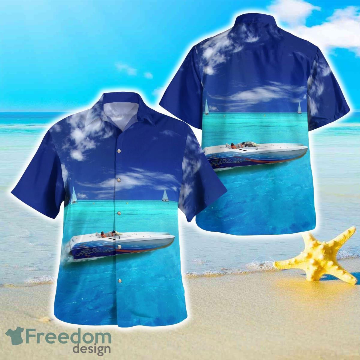 Boat In The Sea Hawaiian Shirt Great Style For Men And Women Boat In The Sea Hawaiian Shirt Great Style For Men And Women