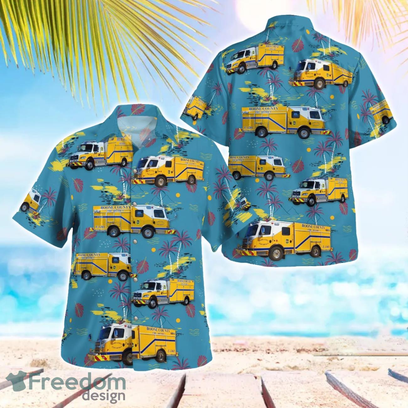 Boone County Fire Protection District Beach Hawaiian Shirt Gift For Summer Holiday Boone County Fire Protection District Beach Hawaiian Shirt Gift For Summer Holiday