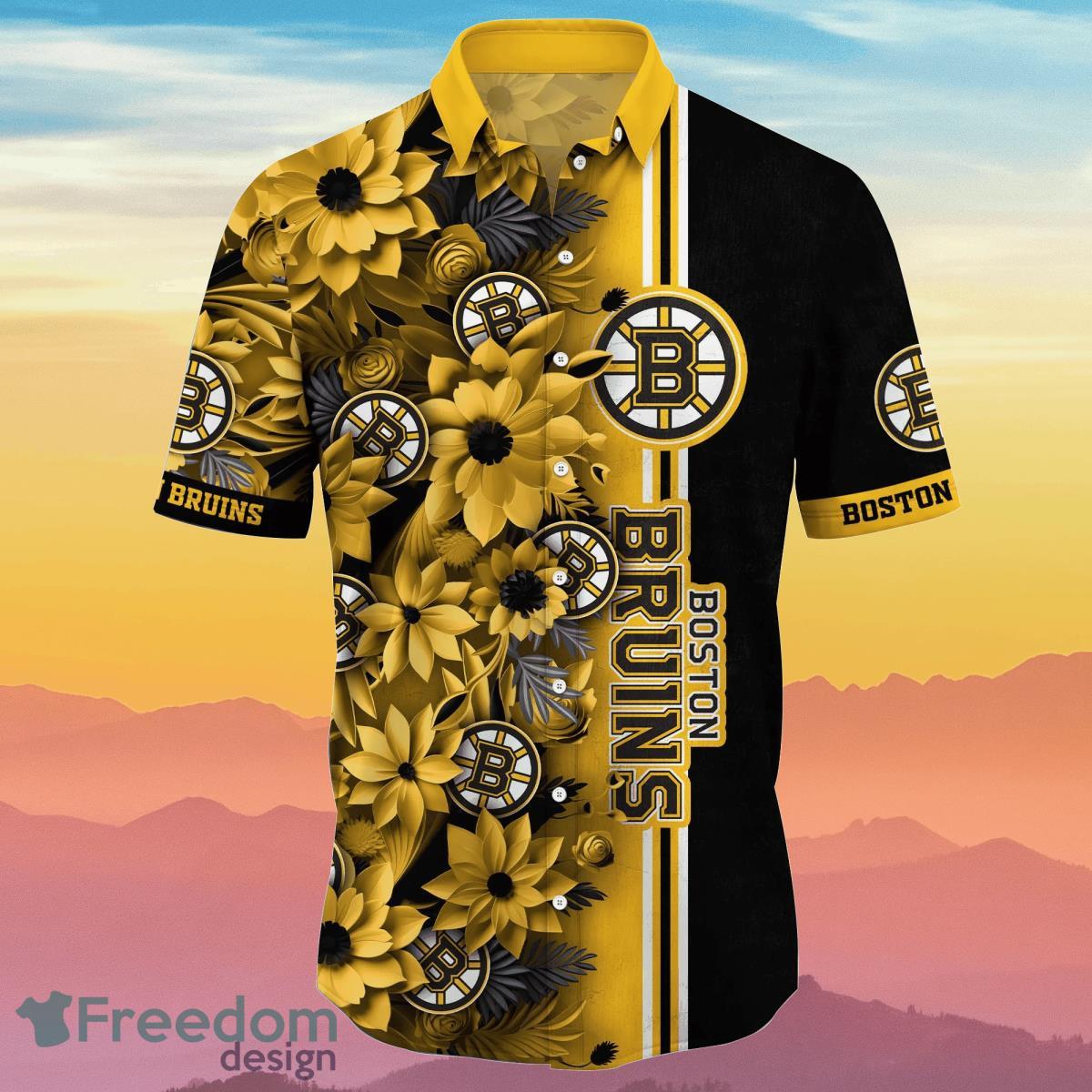 Boston Bruins NHL Flower Hawaiian Shirt Best Gift For Fans